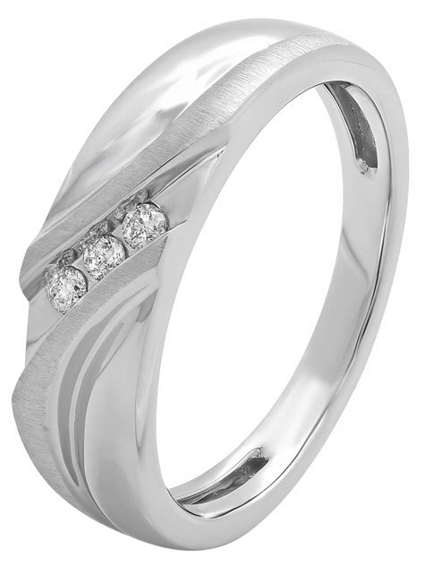 White Gold 10k Rings for Men for sale 